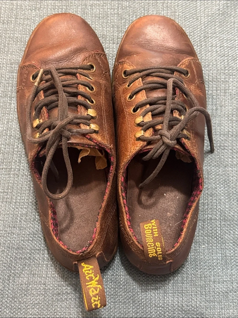 Dr. Martens Samira Lace-Up Shoes Women's Size 7 Brown Leather AW004 Vintage